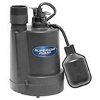 Superior 92250 Submersible Sump Pump 1/4 HP Thermoplastic Vertical Float Switch 1200 GPH  at 10 ft height 1 yr. warranty Submersible Sump Pump