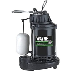 Wayne CDU800 1/2 HP Cast Iorn Steel Sump Pump With Integrated Vertical Float Switch
