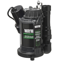 WAYNE WSS20V Pre-Assembled 120 V/12V 1/3 HP Primary and Battery Backup Combination Sump Pump System
