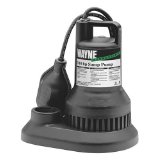 WAYNE WST30-57639 1/3 HP Thermoplastic Sump Pump with Tether-Float-Switch